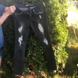 Vintage y2k Jeans with rhinestones